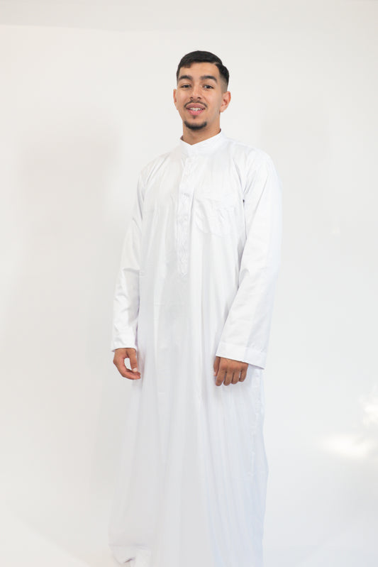Qamis Layali blanc
