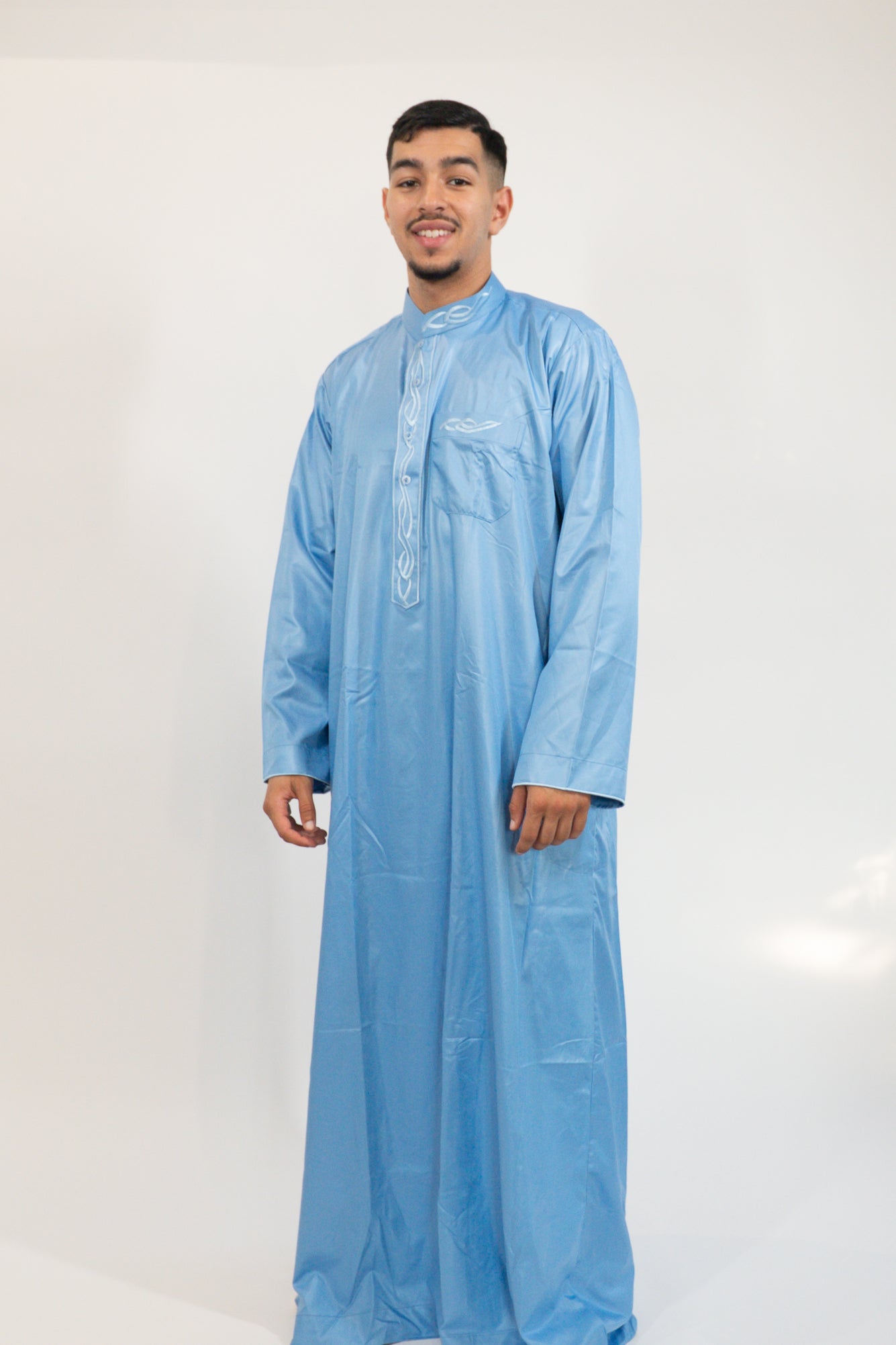Qamis Layali bleu